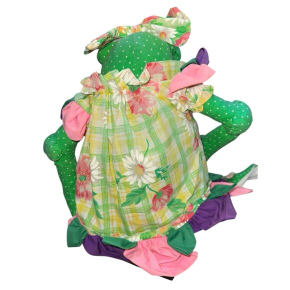VTG  1997 Frog Joelson Industries Lily Pad Pals 23” Spring Stuffed Animal Plush - Picture 5 of 10